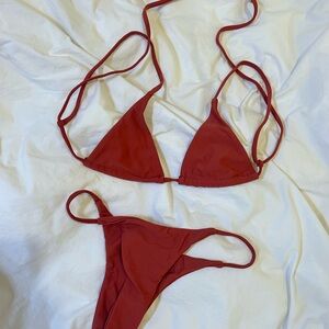 Reddish brown rust colored bikini perfect